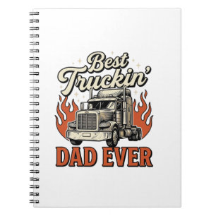 Bester Trucker-Vater Aller Zeiten Vintage-Truck-Va Notizblock