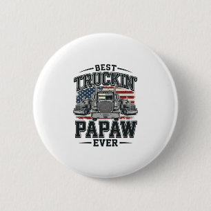 Bester Truckin' Papaw Aller Zeiten Vintage Trucker Button
