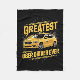 Bester Uber Driver je Uber Driver Funny 1 Fleecedecke