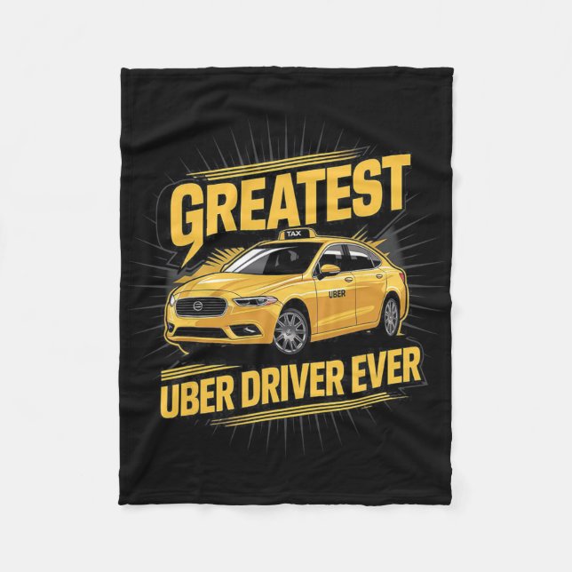Bester Uber Driver je Uber Driver Funny 1 Fleecedecke (Vorderseite)