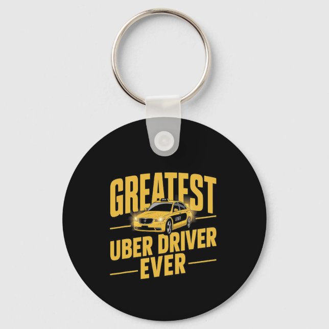 Bester Uber Driver je Uber Driver Funny 1 Schlüsselanhänger (Vorderseite)