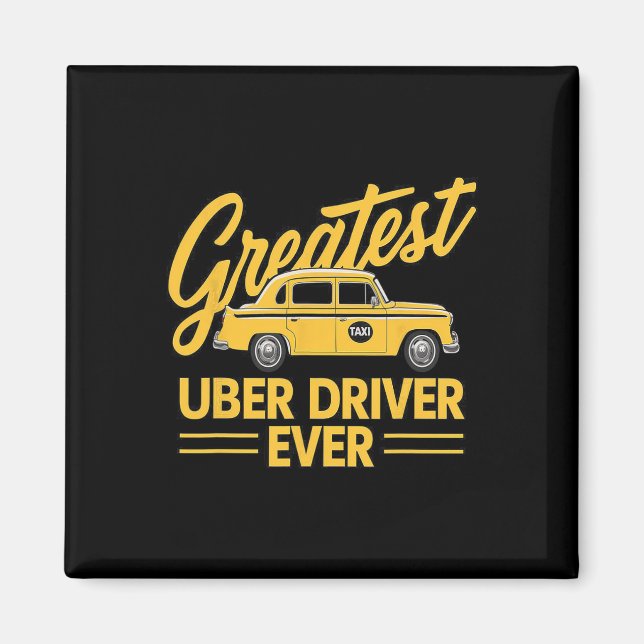 Bester Uber Driver je Uber Driver Funny 4 Magnet (Vorne)