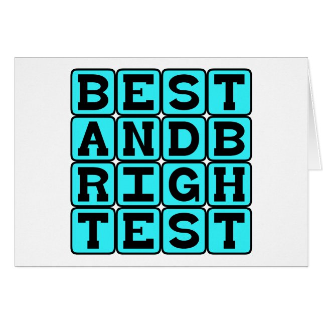 Bester und brigster Begriff (Vorderseite (Horizontal))