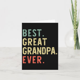 Bester Urgroßvater überhaupt Lustig Retro Vintage  Karte
