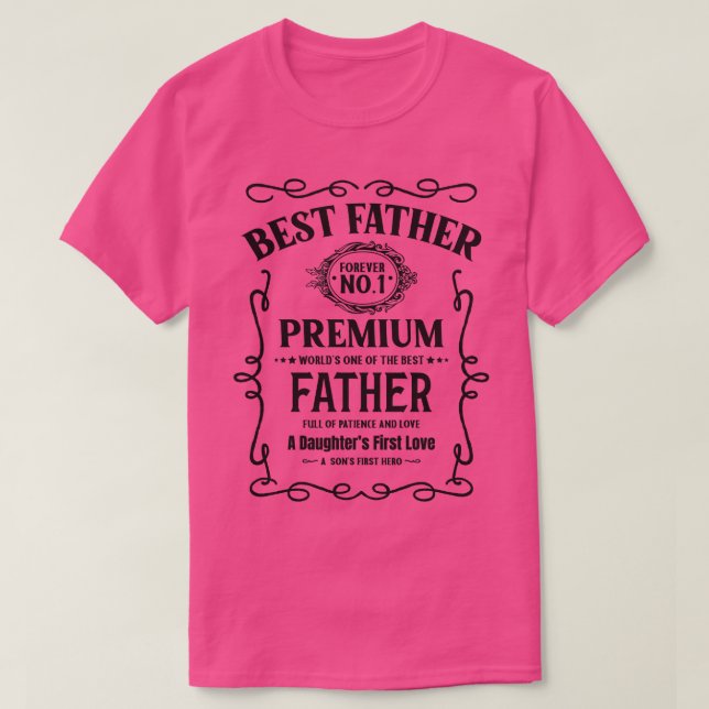 Bester Vater 1 T-Shirt (Design vorne)