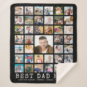 BESTER VATER ALLE ZEIT 39 Foto-Collage Personalisi Sherpadecke