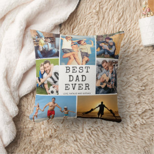 BESTER VATER ALLE ZEIT 7 Fotos Benutzerdefinierte Kissen