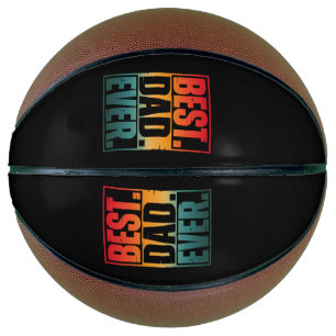 BESTER VATER ALLE ZEIT TYPOGRAPHIE BASKETBALL