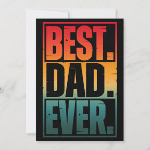 BESTER VATER ALLE ZEIT TYPOGRAPHIE   FEIERTAGSKARTE