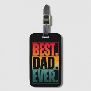 BESTER VATER ALLE ZEIT TYPOGRAPHIE GEPÄCKANHÄNGER