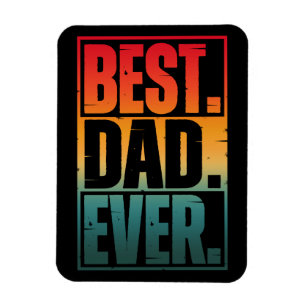 BESTER VATER ALLE ZEIT TYPOGRAPHIE   MAGNET