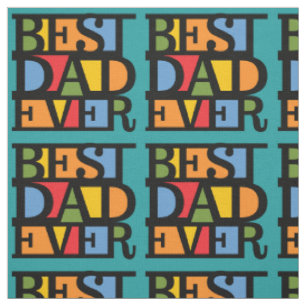 BESTER VATER ALLE ZEITEN individuelles Stoffdesign Stoff
