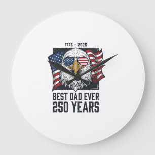 Bester Vater Aller Zeiten 250 Jahre Patriotischer Große Wanduhr
