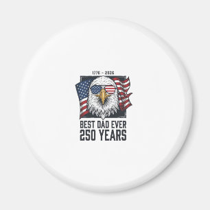 Bester Vater Aller Zeiten 250 Jahre Patriotischer  Magnet