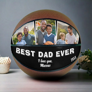 Bester Vater Aller Zeiten 3 Foto Collage Vater Basketball