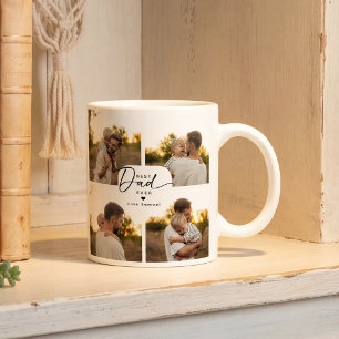 Bester Vater Aller Zeiten 4 Foto-Collage Personali Kaffeetasse