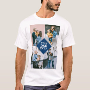Bester Vater Aller Zeiten 4 Foto Modern Einfach T-Shirt