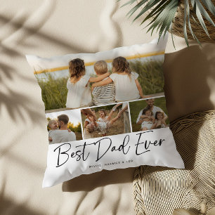 Bester Vater Aller Zeiten 5 Foto-Collage Andenken Kissen