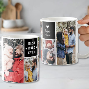 Bester Vater Aller Zeiten 6 Foto-Collage Vatertag Kaffeetasse