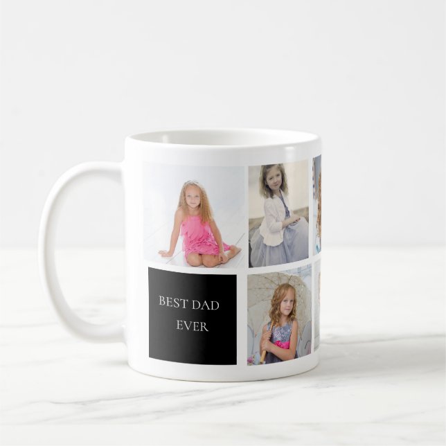 Bester Vater Aller Zeiten 8 Foto-Kaffeetasse Kaffeetasse (Links)
