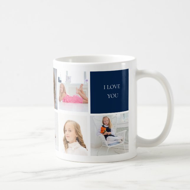 Bester Vater Aller Zeiten 8 Foto-Kaffeetasse Kaffeetasse (Rechts)