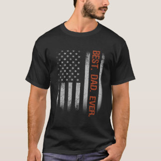 Bester Vater Aller Zeiten Amerikanische Flagge Vat T-Shirt