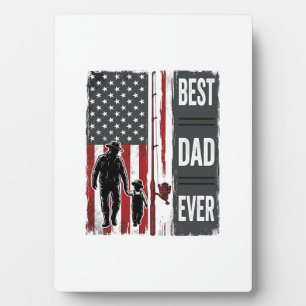Bester Vater Aller Zeiten Angelflagge Vintage Vekt Fotoplatte