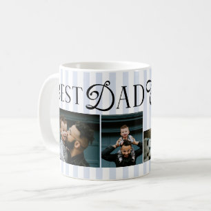 Bester Vater Aller Zeiten Blaue Streifen 3 Fotos H Kaffeetasse