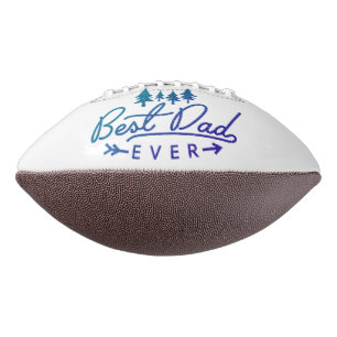 Bester Vater Aller Zeiten Blaue Typografie mit Bäu Football