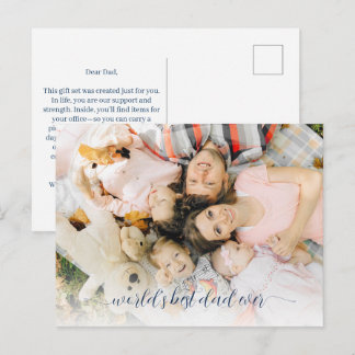 Bester Vater Aller Zeiten Bundle-Geschenkset Postkarte