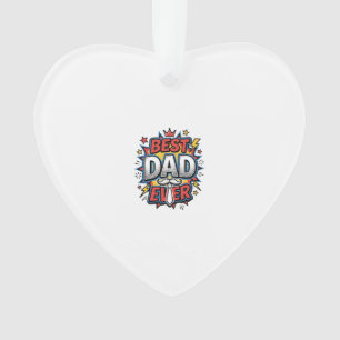 Bester Vater Aller Zeiten Comic Vintage Gravur Shi Ornament