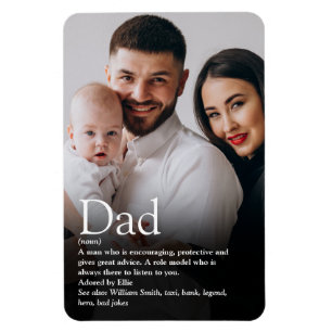 Bester Vater aller Zeiten, Daddy, Vater Definition Magnet