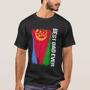 Bester Vater Aller Zeiten Eritrea-Flagge Eritreisc T-Shirt