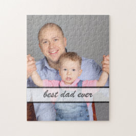 Bester Vater aller Zeiten Familienfoto-Design mit Puzzle