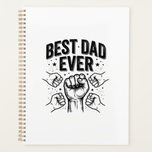 Bester Vater Aller Zeiten Fist Bump Vintage-Shirt- Planer