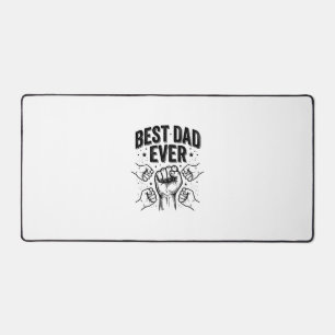Bester Vater Aller Zeiten Fist Bump Vintage-Shirt- Schreibtischunterlage