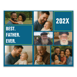 Bester Vater Aller Zeiten Foto-Collage und benutze Fotodruck
