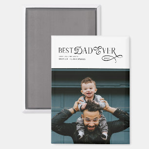 Bester Vater aller Zeiten Foto Moderne Vatertagsge Magnet