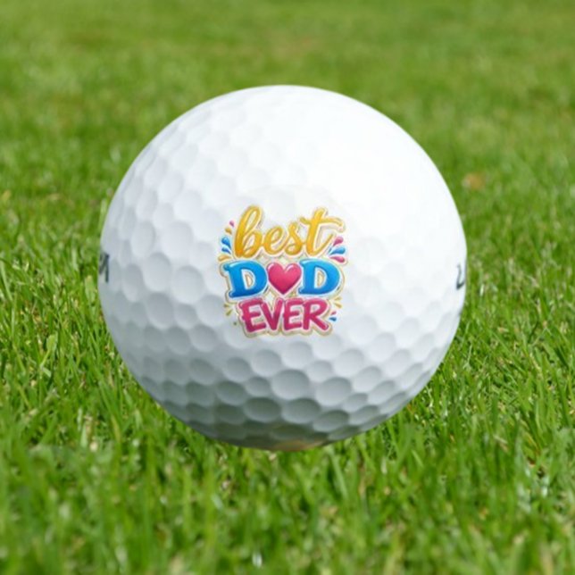 Bester Vater Aller Zeiten Golfball (Celebrate the "Best Dad Ever" with unique gifts!)