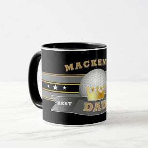 Bester VATER Aller Zeiten GOLFBALL Tasse
