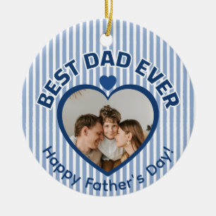 Bester Vater aller Zeiten Golfer Foto Minimalist T Keramik Ornament