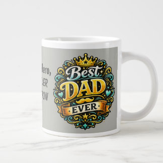 Bester Vater Aller Zeiten Königskrone Vatertag Jumbo-Tasse