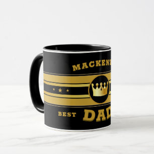 Bester Vater Aller Zeiten Kronen Name Geschenk SCH Tasse
