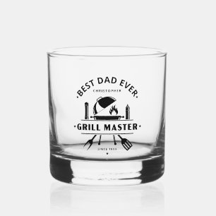 Bester Vater Aller Zeiten   Maßgeschneiderter Gril Whiskyglas