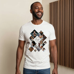 Bester Vater Aller Zeiten Moderne personalisierte Tri-Blend Shirt