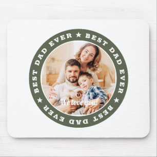 Bester Vater Aller Zeiten Moderner Stern mit indiv Mousepad