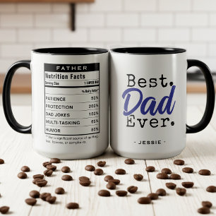 Bester Vater Aller Zeiten Nährstofftatsachen Vater Tasse