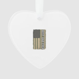 Bester Vater Aller Zeiten Patriotische Flagge Vint Ornament
