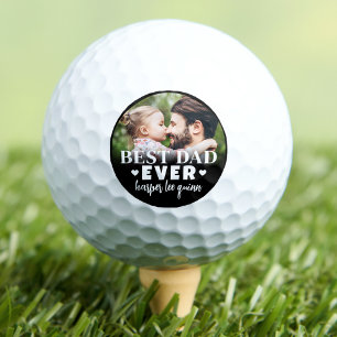 Bester Vater Aller Zeiten Personalisiertes Foto Golfball