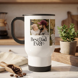 Bester Vater Aller Zeiten Personalisiertes Foto Reisebecher